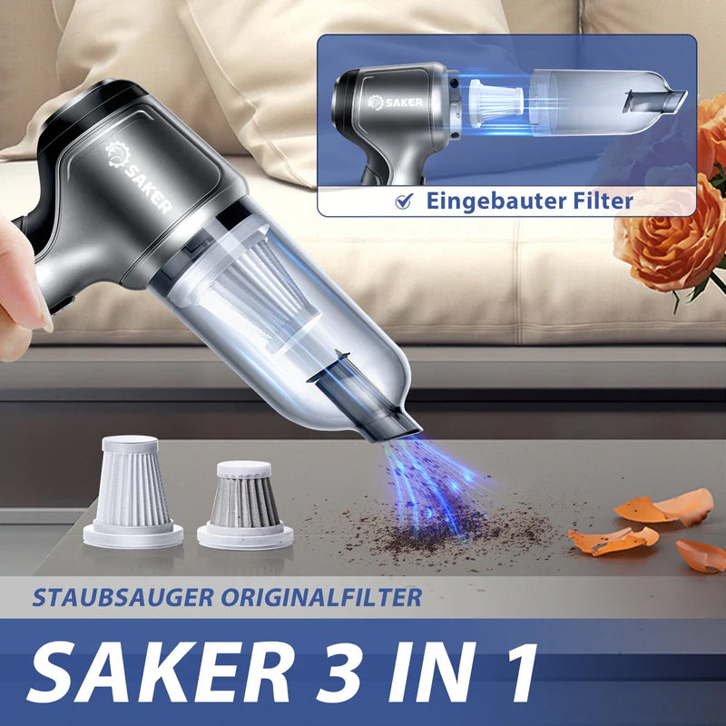 Verbesserter 3-in-1 Kabelloser Mini-Handstaubsauger