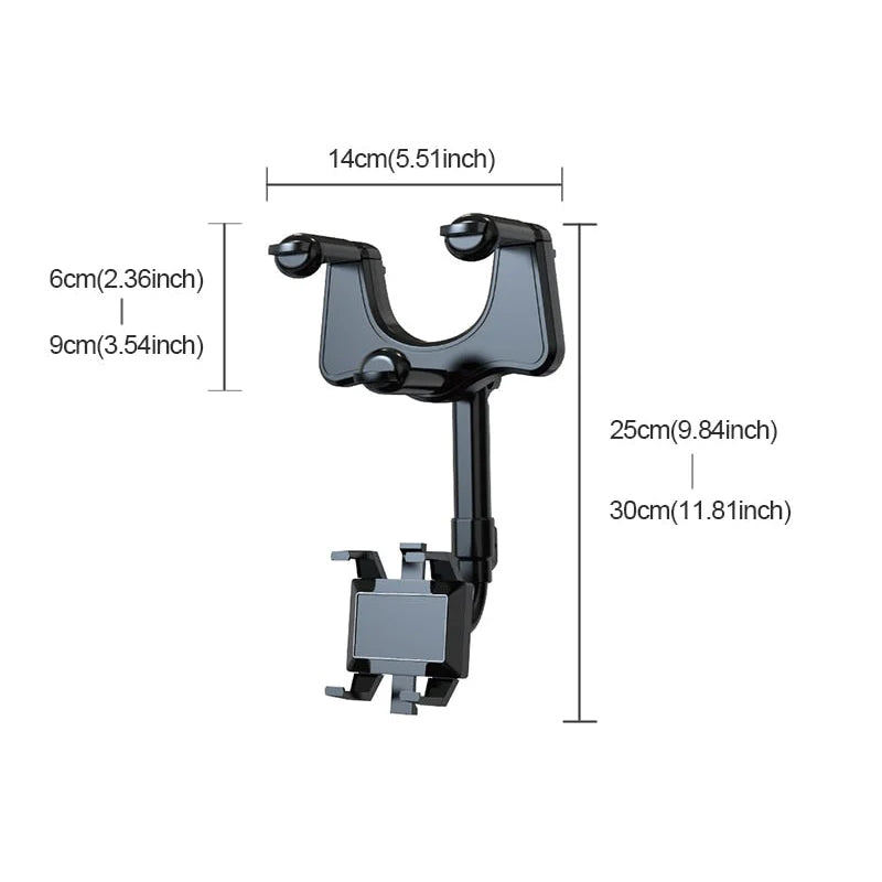 Drehbare Auto-Rückspiegel-Handyhalterung