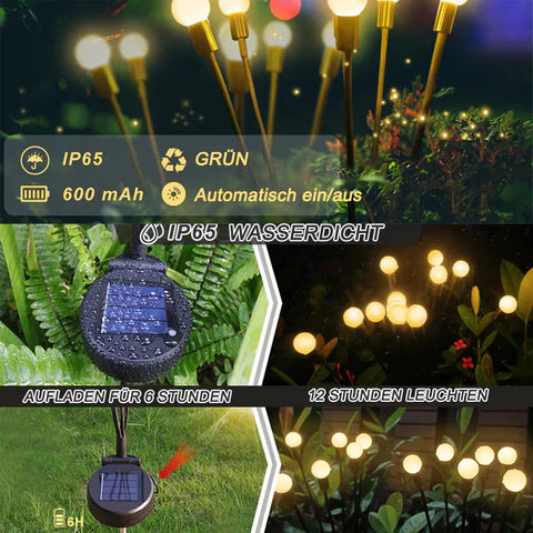 💡🎶Solar Garten LED Glühwürmchen Steckleuchte🎶💡