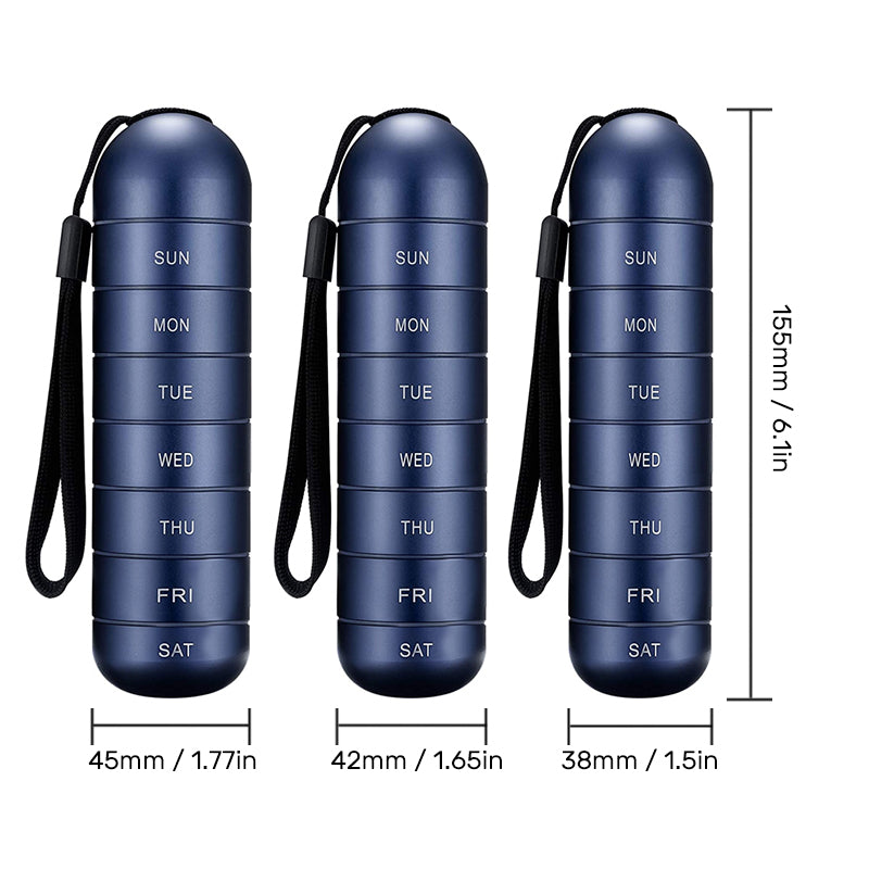 Tragbares Reise-Pillenset für 7 Tage
