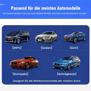 Faltbarer Sonnenschirm für Autos